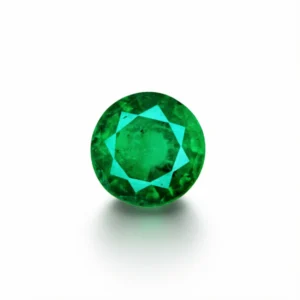 7.00 Ct Zambian Emerald – Round Cut 12 mm Natural Loose Gemstone