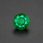 7.00 Ct Zambian Emerald – Round Cut 12 mm Natural Loose Gemstone