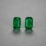 1.11 Ct Zambian Emerald Pair – octagon Cut Natural Loose Gemstones