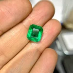 5.43 carat Zambian emerald gemstone | minor oil
