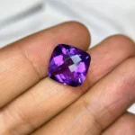 11.15 carats natural purple amethyst | cushion amethyst