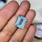natural pale blue aquamarine big size | octagon aquamarine