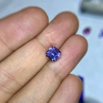 purple spinel gemstone | octagon natural spinel
