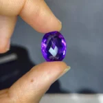 natural fancy cut oval amethyst | purple amethyst