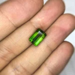 natural green by color tourmaline 5.37cts