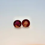 Natural Rhodolite Garnet Pair – Round Cut – 3 Carats