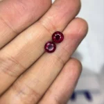 Natural Rhodolite Garnet Pair – Round Cut – 3 Carats