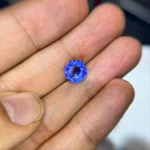 3.11 Carat Natural Tanzanite – Round Cut Blue Violet Tanzanite Gemstone