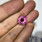 8.15 Ct Pink Tourmaline – Round Cut 14 mm Natural Loose Gemstone