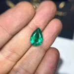 Natural Zambian Emerald 4.7 Carat | Pear Cut Loose Gemstone