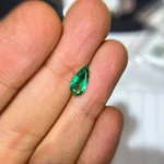 1.21 Ct Zambian Emerald – Pear Cut Natural Loose Gemstone