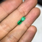 1.11 Ct Zambian Emerald Pair – octagon Cut Natural Loose Gemstones