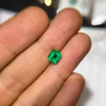 1.74Ct Certified Zambian Emerald – octagon Cut Loose Gemstone