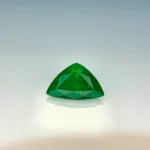0.79 Ct Zambian Emerald – Trillion Cut Deep Green Natural Loose Gemstone