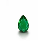 0.75 Ct Certified Panjshir Emerald – pear shaped vivid Green Natural Loose Gemstone