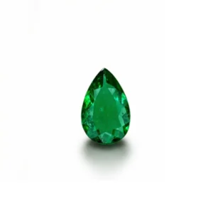 0.75 Ct Certified Panjshir Emerald – pear shaped vivid Green Natural Loose Gemstone