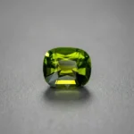 Elegant 4Ct cushion Cut tourmaline | yellowish green loose gemstone