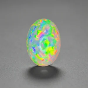 19.98Ct Ethiopian white Opal – Oval Cut Natural Loose Gemstone 24x17mm