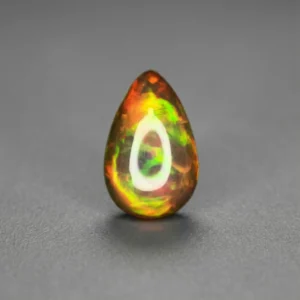 9.14 Ct Natural Black Opal – Pear Shape Cabochon Untreated Loose Gemstone