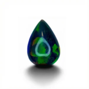 9.11 Ct Ethiopian Black Opal – Pear Shape Cabochon Natural Loose Gemstone