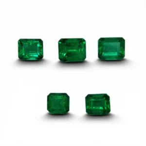1.82 Ct Muzo Colombian Emerald Lot – 5 Pieces Natural Loose Gemstones