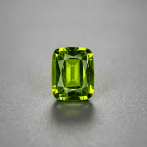 7.17 ct Pakistan Peridot – cushion Mixed Cut Lime Green gemstone