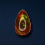9.14 Ct Natural Black Opal – Pear Shape Cabochon Untreated Loose Gemstone
