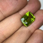 7.17 ct Pakistan Peridot – cushion Mixed Cut Lime Green gemstone