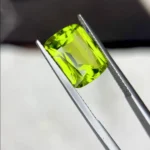 7.17 ct Pakistan Peridot – cushion Mixed Cut Lime Green gemstone