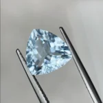 3.96 Ct Natural Aquamarine – Trillion Cut Loose Gemstone with Crystal Blue Color