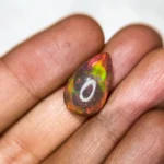 9.14 Ct Natural Black Opal – Pear Shape Cabochon Untreated Loose Gemstone