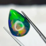 9.11 Ct Ethiopian Black Opal – Pear Shape Cabochon Natural Loose Gemstone