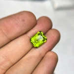 7.17 ct Pakistan Peridot – cushion Mixed Cut Lime Green gemstone