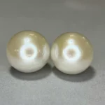 White Freshwater Pearl Pair – 13 mm Matched Pearls for Earrings