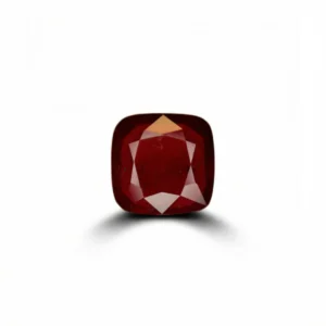 11.43 Carats Glass-Filled Ruby – 12x12 mm cushion Cut | Lead Glass Treated Ruby Gemstone