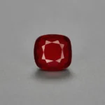 7.52 Carats Glass-Filled Ruby – 10.93x10.38 mm cushion Cut | Lead Glass Treated Ruby Gemstone
