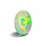 17.6 Ct oval Ethiopian White Opal – Natural Play of Colors Loose Gemstone