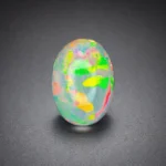 17.6 Ct oval Ethiopian White Opal – Natural Play of Colors Loose Gemstone