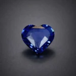 1.06Ct Natural Ceylon blue Sapphire – heart Cut Heated Loose sapphire