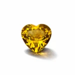 7.03 Ct Natural honey Yellow Citrine – heart shaped cut Loose Gemstone