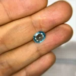 2.22 Ct Natural Cambodian Blue Zircon – Oval Cut Loose Gemstone