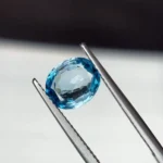 2.33 Ct Natural Cambodian Blue Zircon – Oval Cut Loose Gemstone