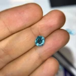 2.33 Ct Natural Cambodian Blue Zircon – Oval Cut Loose Gemstone