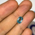 2.45 Ct Natural Cambodian Blue Zircon – Rectangular Cushion Cut Loose Gemstone
