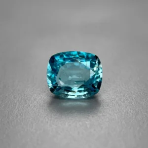 3.71 Ct Certified Blue Zircon – Cushion Cut Natural Loose Gemstone