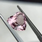4.32 Ct Certified pastel Pink Morganite – Heart Cut Natural Jewelry-Grade Loose Gemstone