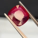 7.52 Carats Glass-Filled Ruby – 10.93x10.38 mm cushion Cut | Lead Glass Treated Ruby Gemstone