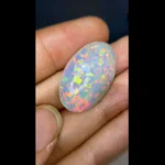 24 Ct Ethiopian White Opal – Natural Play of Color Loose Gemstone