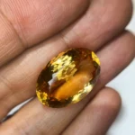 26.43 Ct Natural oval Yellow Citrine – Bright Golden Loose Gemstone