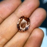 7.49 Ct peach Pink Tourmaline – oval cut Loose Gemstone